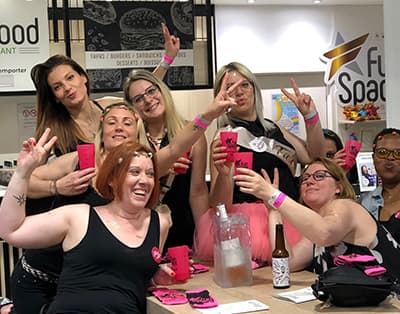 Groupe EVJF au bar Fun Space
